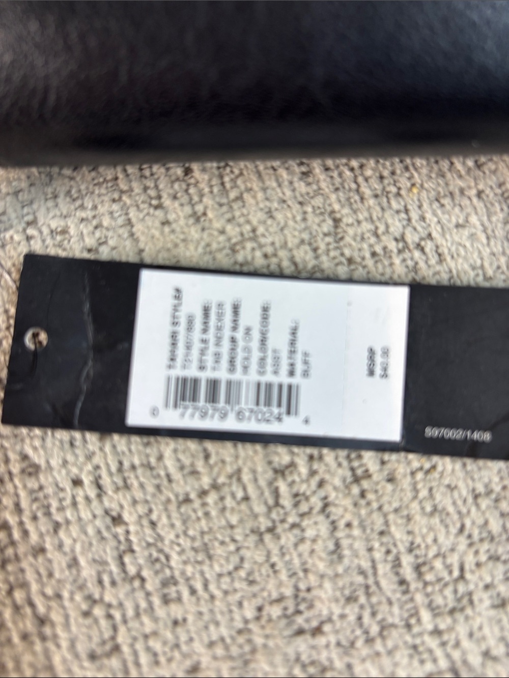 Tahari Black Leather RFID Zip Wallet with Metal Logo - Picture 9 of 9